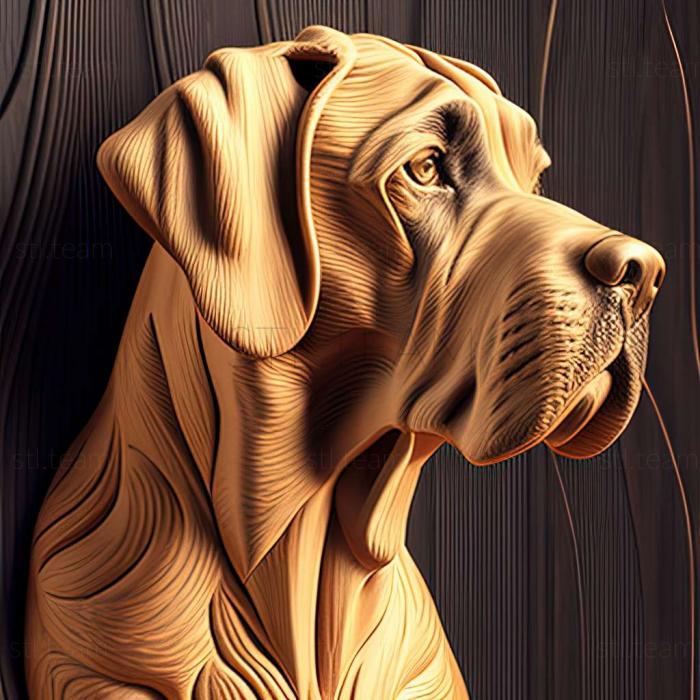 3D model Canary Great Dane dog (STL)